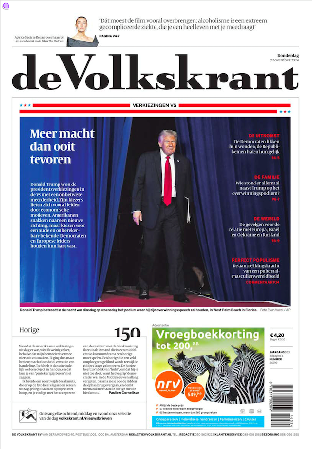 Volkskrant cover